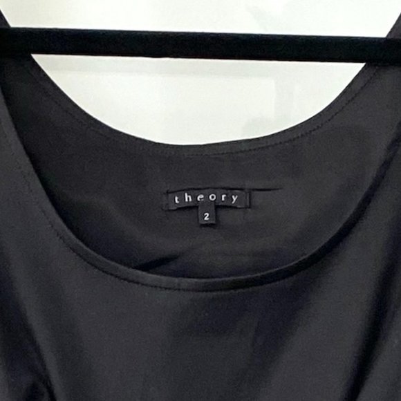 Theory Scoop Neck Sleeveless Mini Dress w/Pockets - 2 - Picture 5 of 5